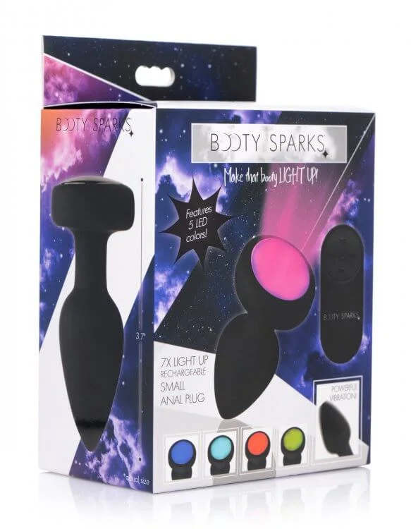 Booty Sparks Silicone LED Plug Vibrating Small